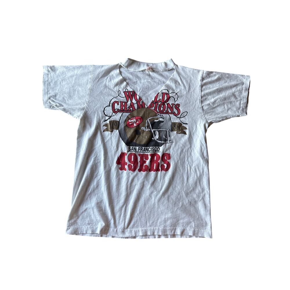 Vintage 90s San Francisco 49ers World Champions Alore USA Single Stitch Tee M